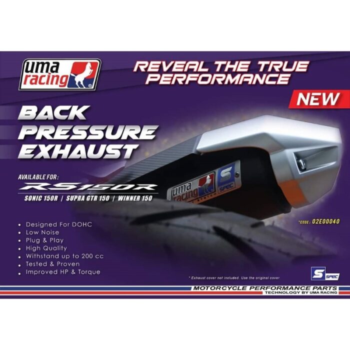 UMA RACING EXHAUST 28M BACK PRESSURE RS150