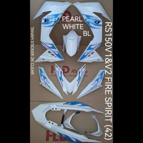 HLD FIRE SPIRIT BIRU PUTIH RS150 V1/V2/V3